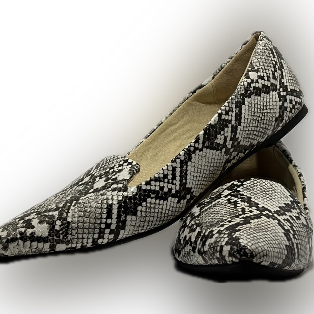 # Womens Musshoe Snake Skin Flats